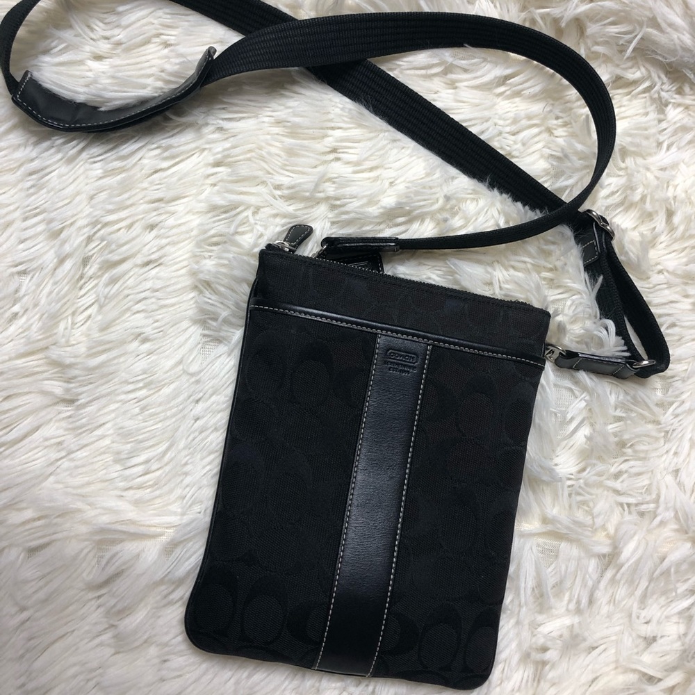 Coach Black Canvas Crossbody